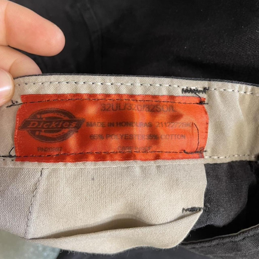 Dickies Black Chino Skater Trousers Workwear Pants