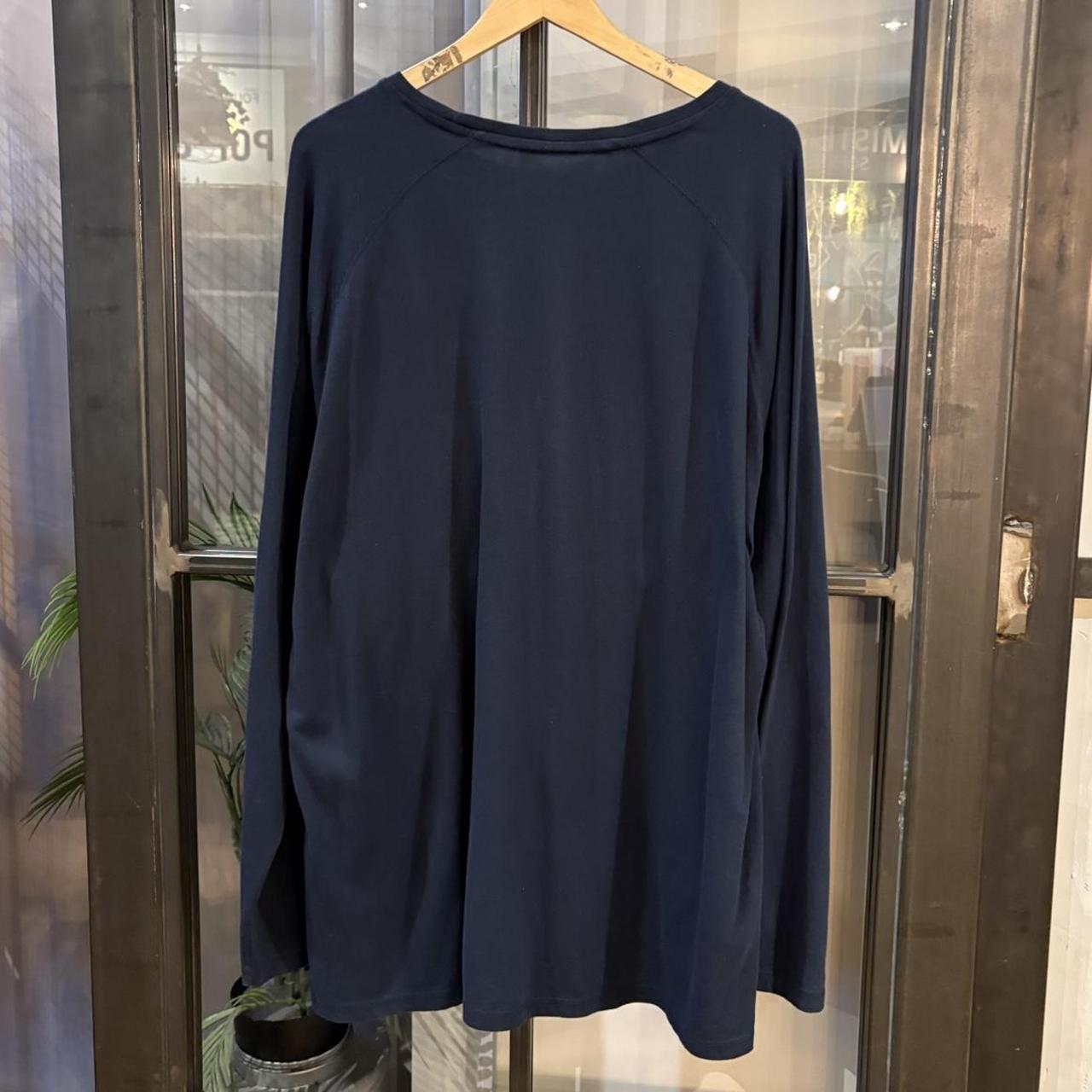 BR2306NH-F - Vintage Retro Essential Navy Dickies Longsleeve Pocket Graphic Print Sterling Drilling Company and Logo Top Tee T-shirt #skater #workwear #dickies #y2k #graphic