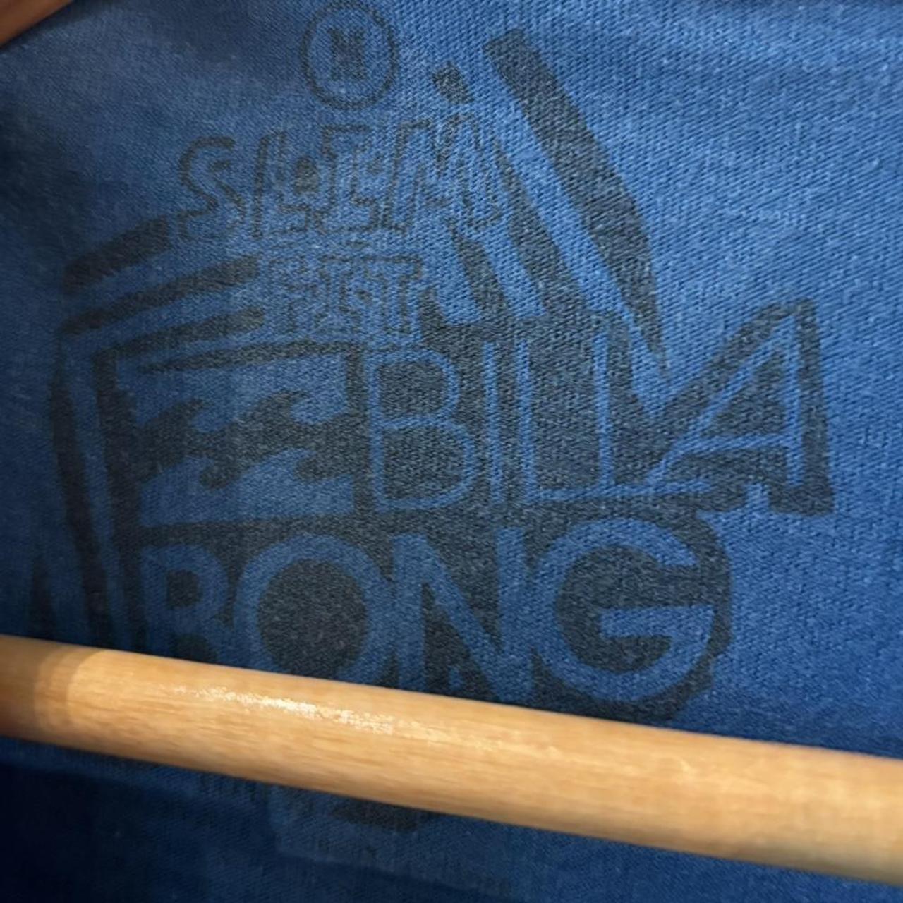 Vintage Billabong T Shirt Mens Medium Blue Tee Top Gradient Logo Graphic Surf Skate Streetwear Y2K