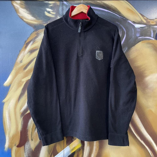 90s Ralph Lauren Crest Logo Quarter Zip Fleece Sweatshirt