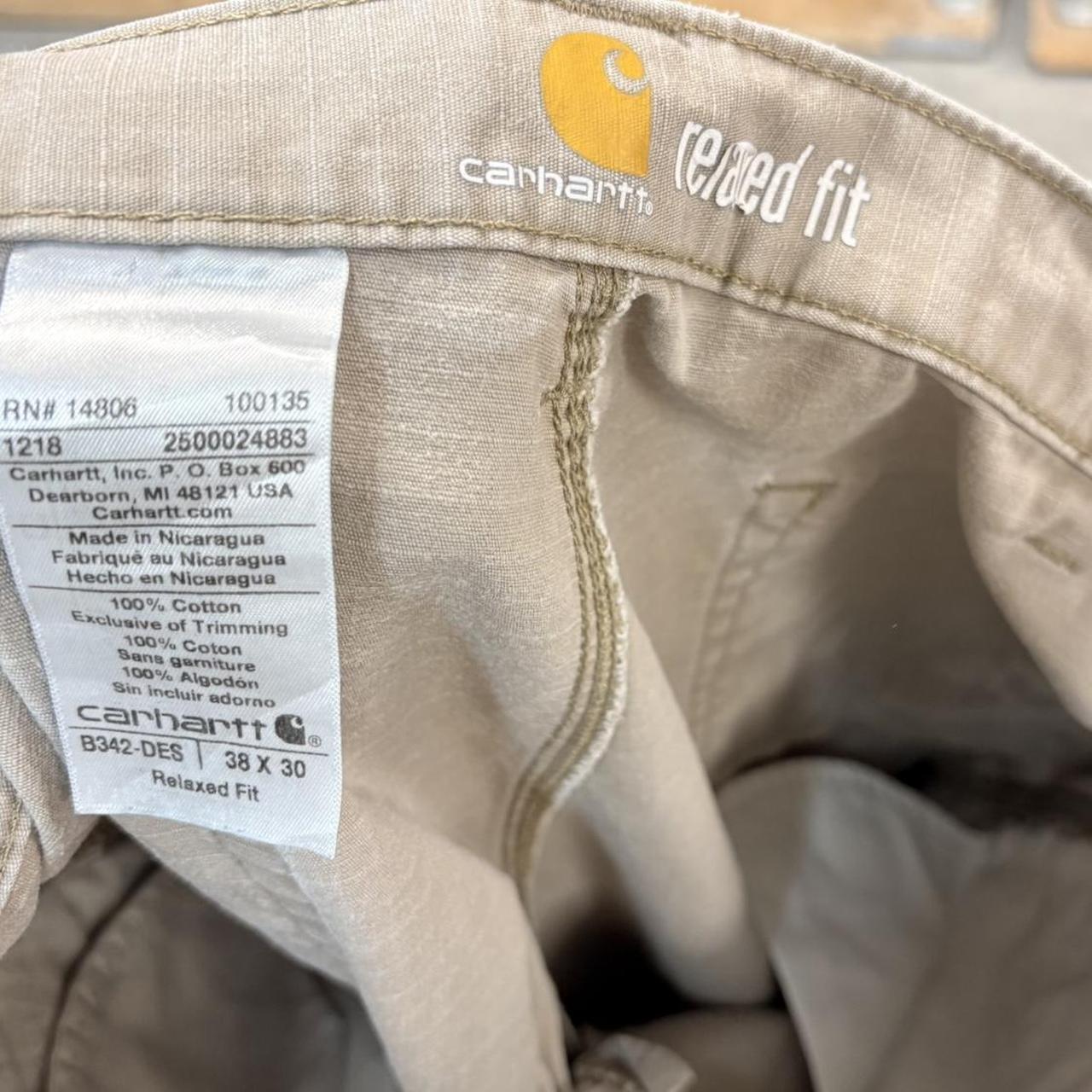 BR2701GO-U - Vintage retro essential  Stone Grey Carhartt ripstop cargo carpenter Trousers pants casual workwear #skater #utility #workwear #carpenter #carhartt