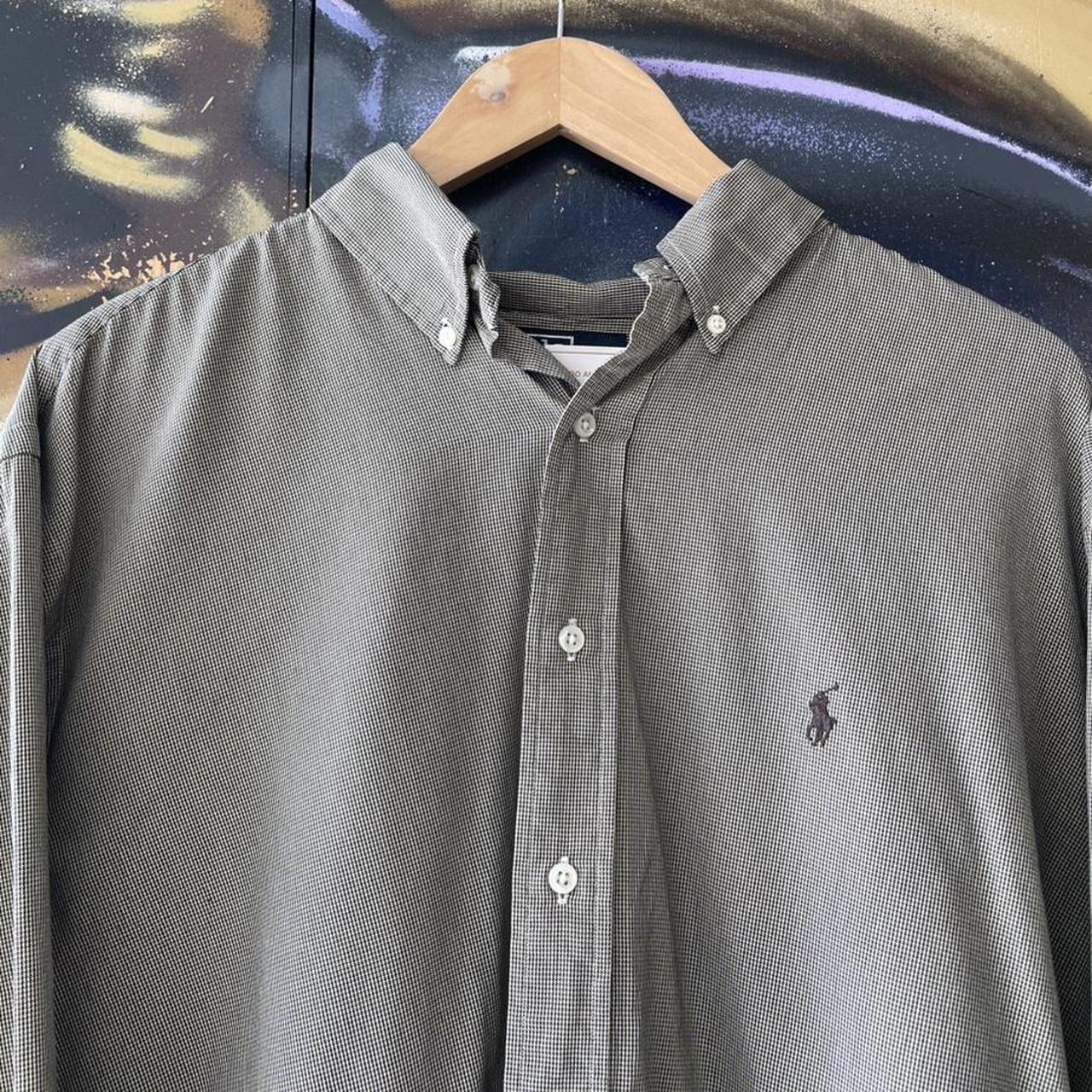 Ralph Lauren Long Sleeve Fine Check Button Up Shirt