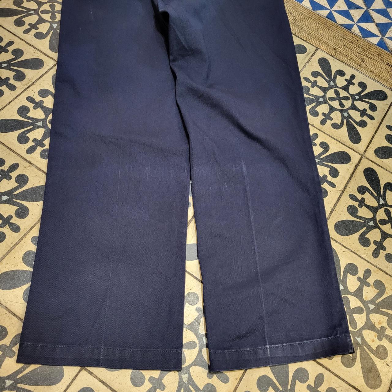 TRW0055BR - Vintage retro essential Navy Dickies Trousers pants jeans with embroidered patch logo carpenter casual workwear #workwear #skater #y2k #dickies