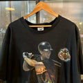 TEE69P1 - Vintage Retro Essential Black MLB Cal Ripken Baltimore Orioles Single Stitch Graphic Print Top Tee T-shirt #90s #graphic #top #essential #basic