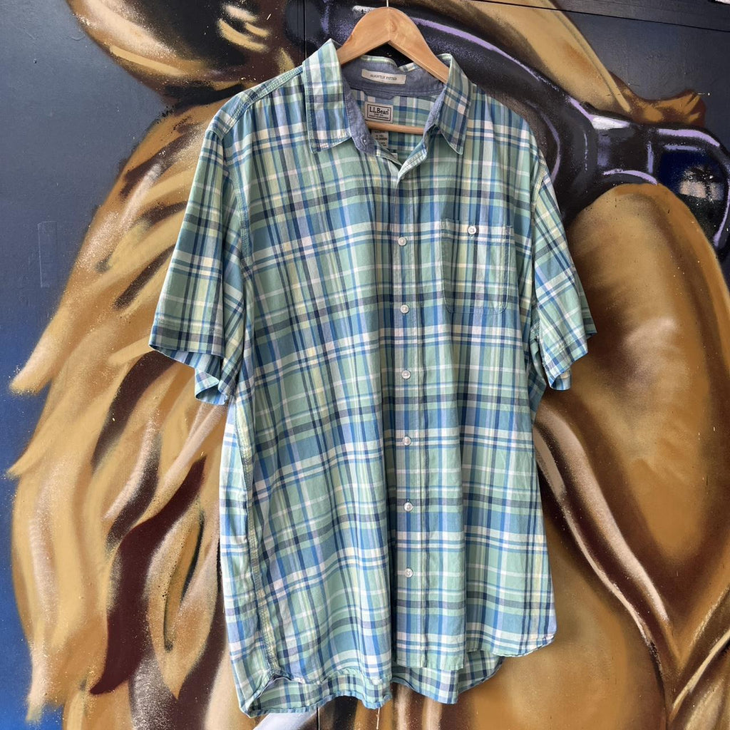 Plaid Short Sleeve Button Up Shirt