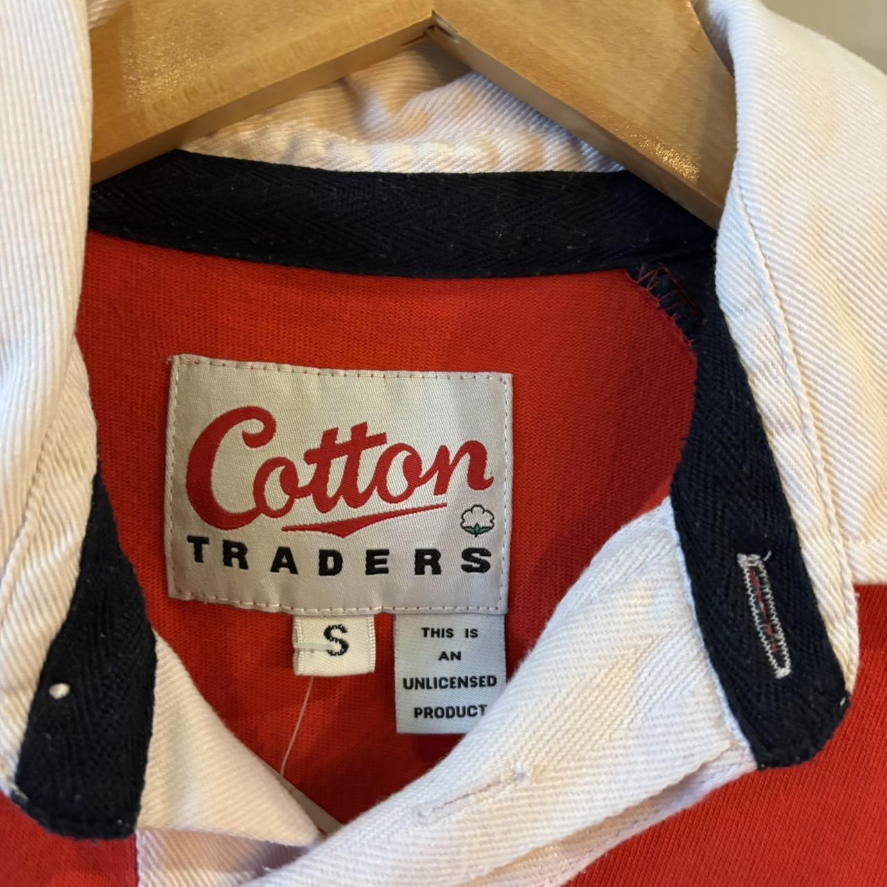 0425A26F - Vintage Retro Essential Cotton Traders 4 Nations Rugby Jersey short sleeve Collared Polo Shirt Top with number 10 print on back #rugby #jersey #fournations #sportswear