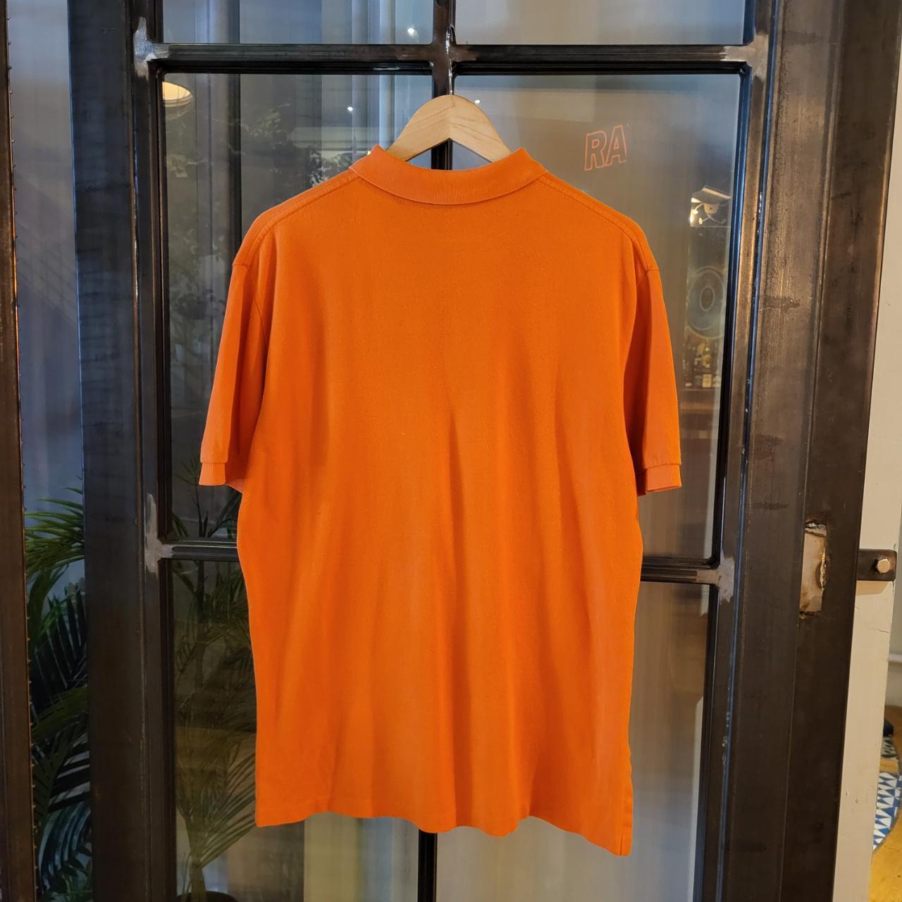 POL174 - Vintage Ralph Lauren Orange Polo Shirt Short Sleeve collared button up top #Y2K #preppy #chiefkeef #golf #oldmoney