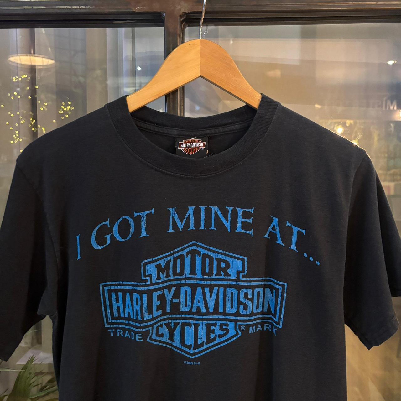 0325A22F - Vintage Retro Essential Harley Davidson Fort Thunder Moore Oklahoma Print Top Tee T-shirt #graphic #motorcycles #biker #harley #harleydavidson