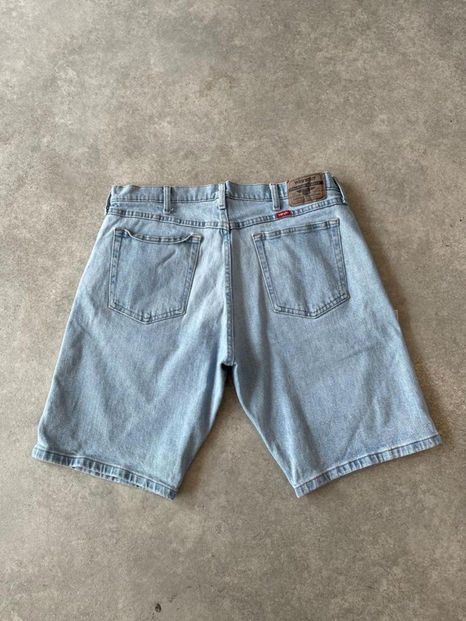 Wrangler Light Wash Blue Denim Shorts