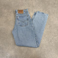 Vintage Levis 550 Jeans Mens 33x32 Denim Blue Light Wash Trouser Relaxed Taper Western Cowboy USA