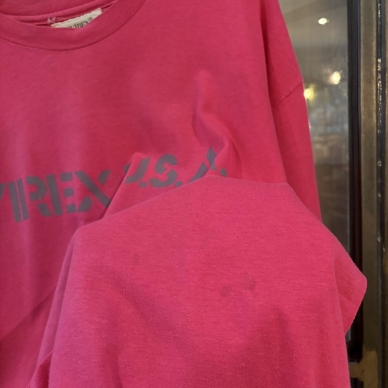 Vintage Avirex USA T shirt Mens XXL Pink Tee Single Stitch Graphic Print Surf Skate Tee Top Y2K 90s