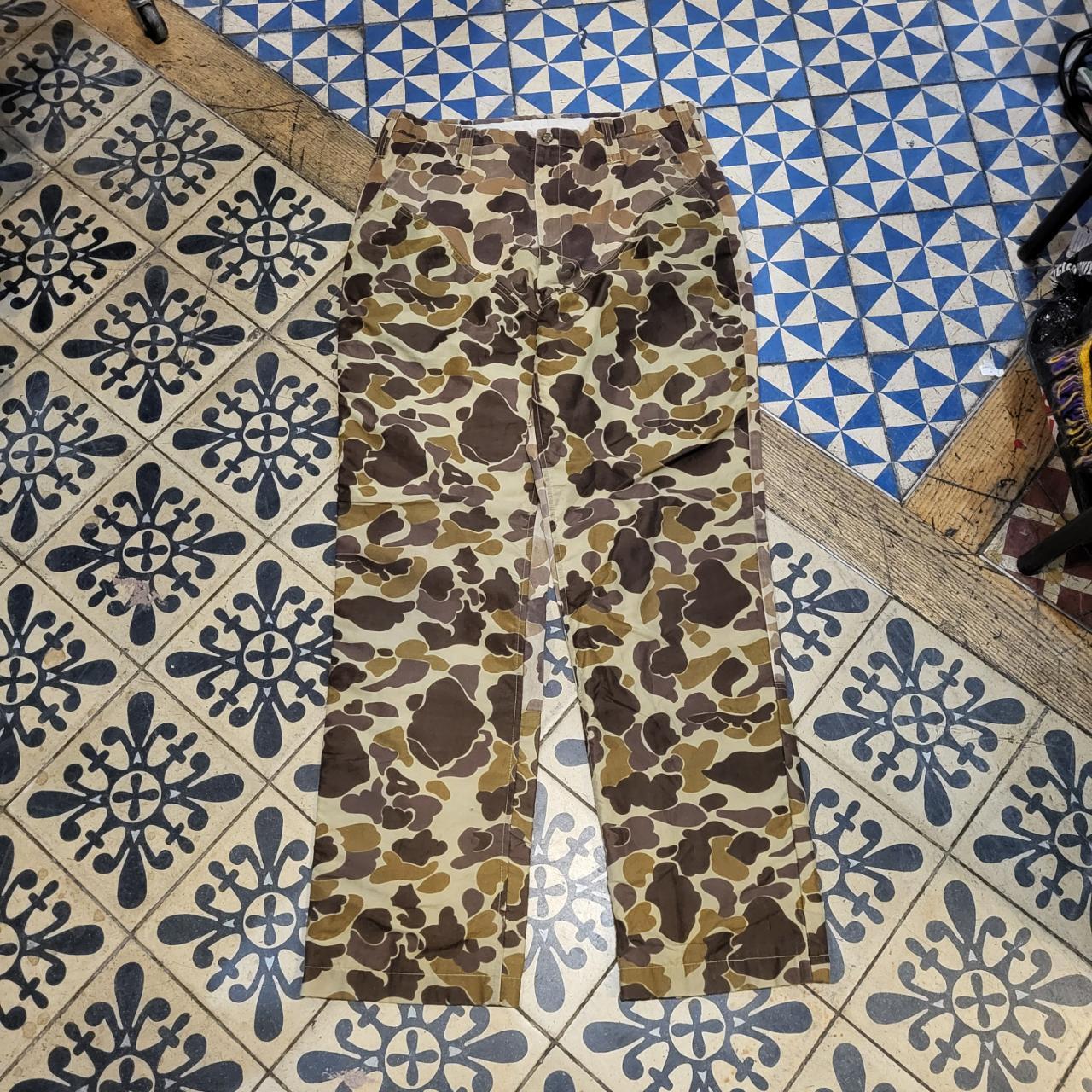 RTB054P - Vintage retro essential woodland RealTree adjustable cargos camo camouflage Carpenter Pants Trousers Jeans embroidered bottoms wide bagg straight leg hip hop skater 90s y2k workwear style