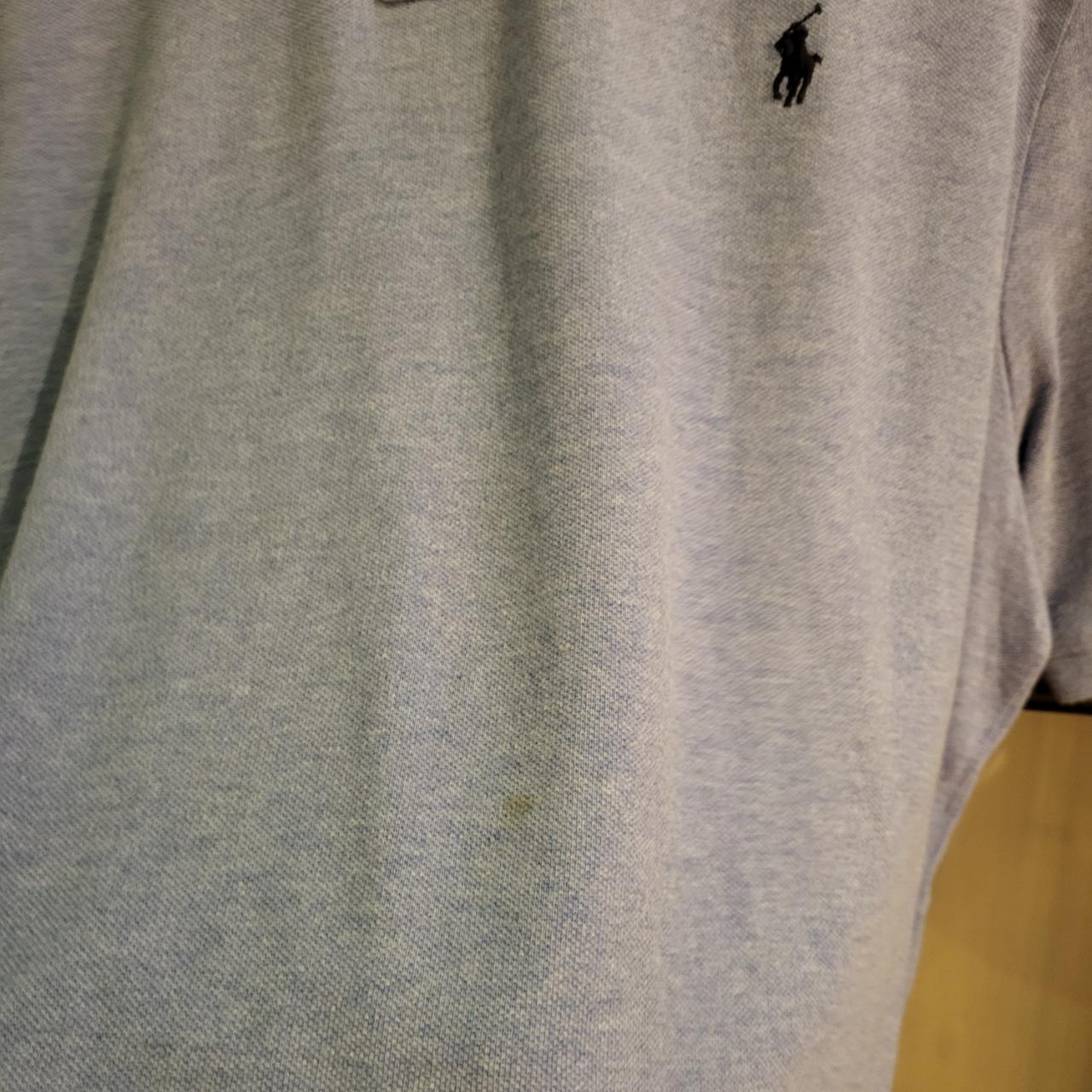 POL262 - Vintage Ralph Lauren Light Blue Polo Shirt Short Sleeve collared button up top #Y2K #preppy #chiefkeef #golf #oldmoney