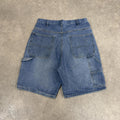 Vintage Carpenter Jorts Mens 32” Denim Light Blue Wash Jean Shorts Baggy Wide Leg Skate Surf Hip Hop 00s Y2K