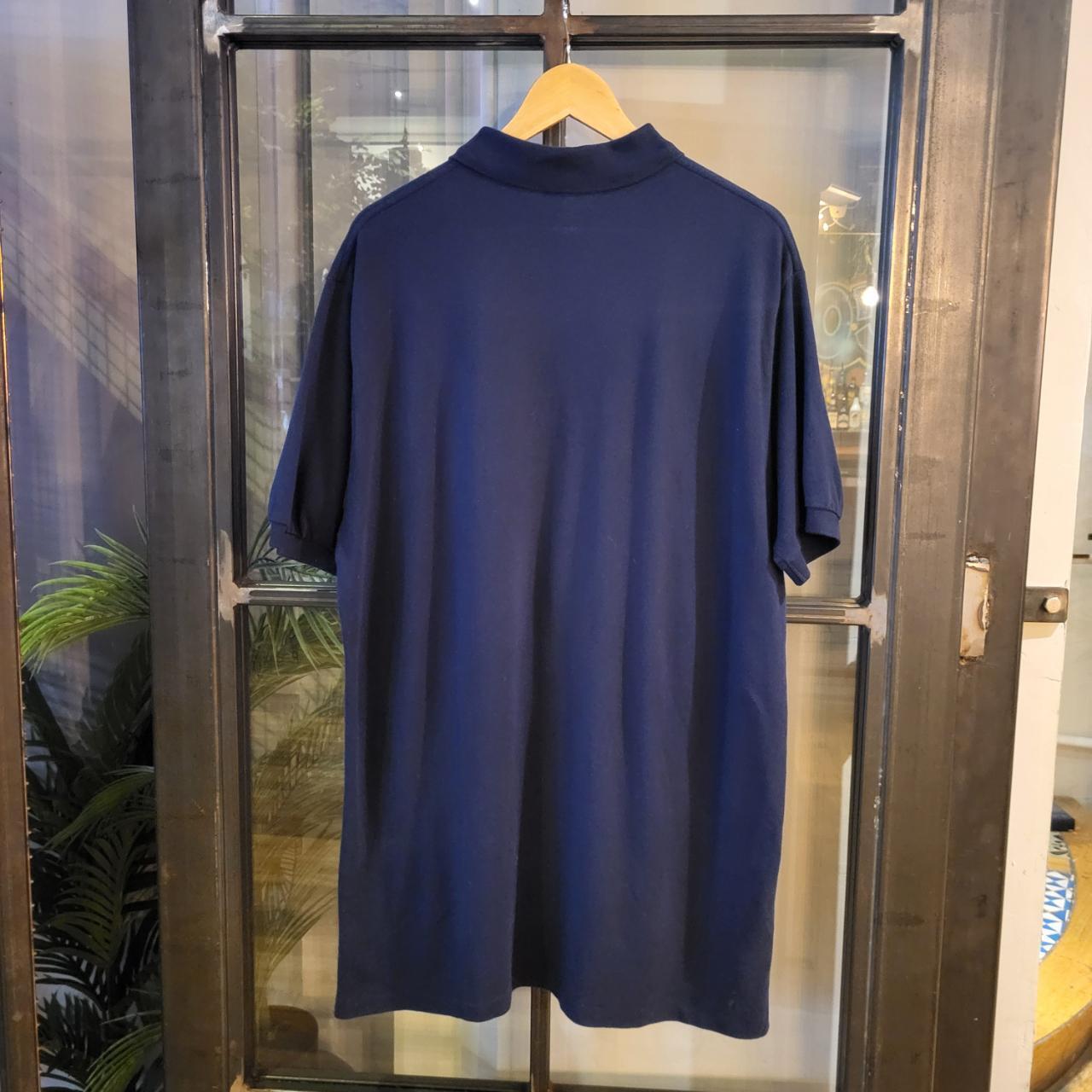 POL104 - Vintage Ralph Lauren Navy blue Polo Shirt Short Sleeve collared button up top #Y2K #preppy #chiefkeef #golf