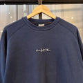 Vintage Nike Sweatshirt Mens Medium Navy Graffiti Spell Out Logo Skate Surf Jumper 90s Y2K 00s