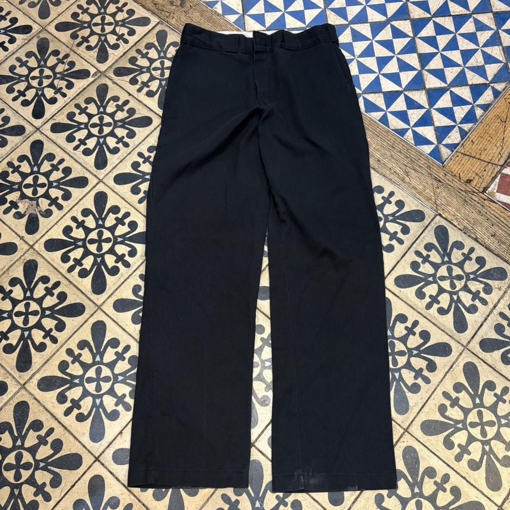 BR1011BW-F - Vintage retro essential Black Dickies Black Trousers pants casual workwear #skater #utility #workwear #straightleg #dickies