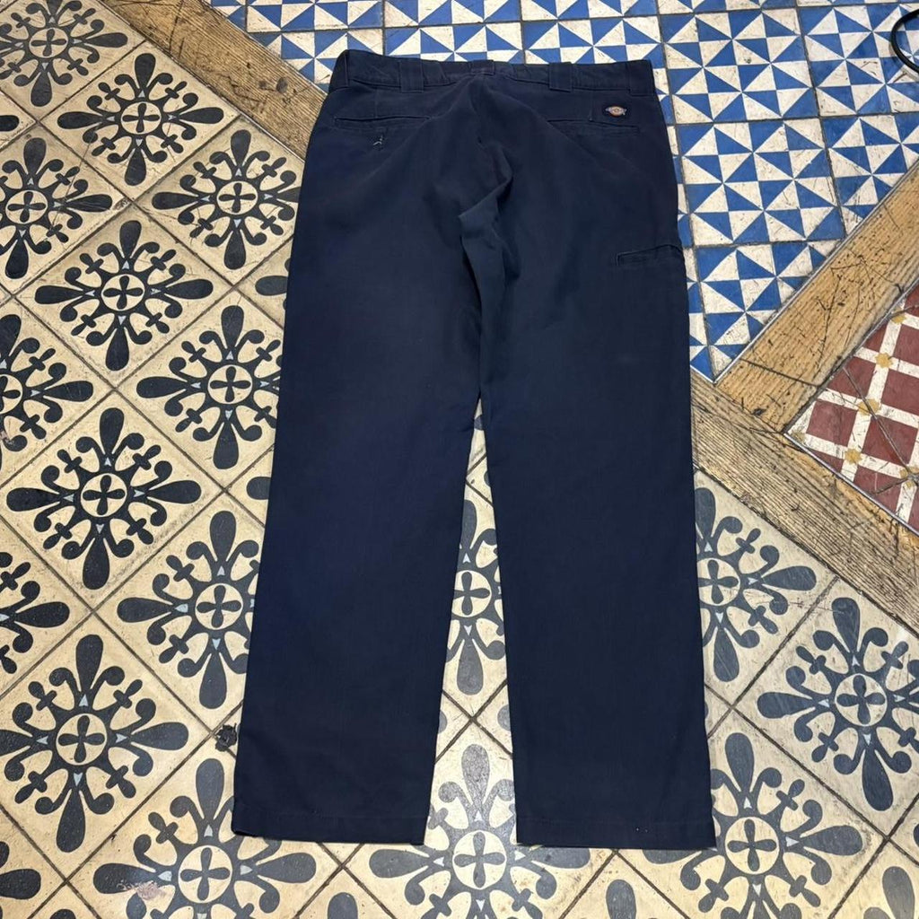0125D15F-P - Vintage retro essential Navy Dickies Trousers pants casual workwear #skater #utility #workwear #carpenter #dickies