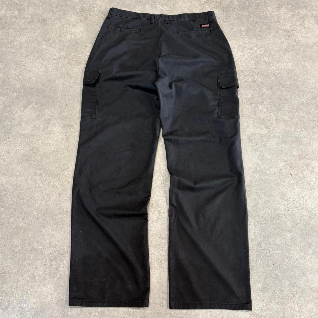 BR1912ZP-U - Vintage retro essential Black Dickies Straight Leg Cargo Trousers pants casual workwear #skater #utility #cargo #straightleg #dickies