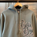 Vintage BillaBong Jumper Blue Mens XS Big Spellout Graffiti Surf Skate Full Zip Up Hoodie 90s Y2K