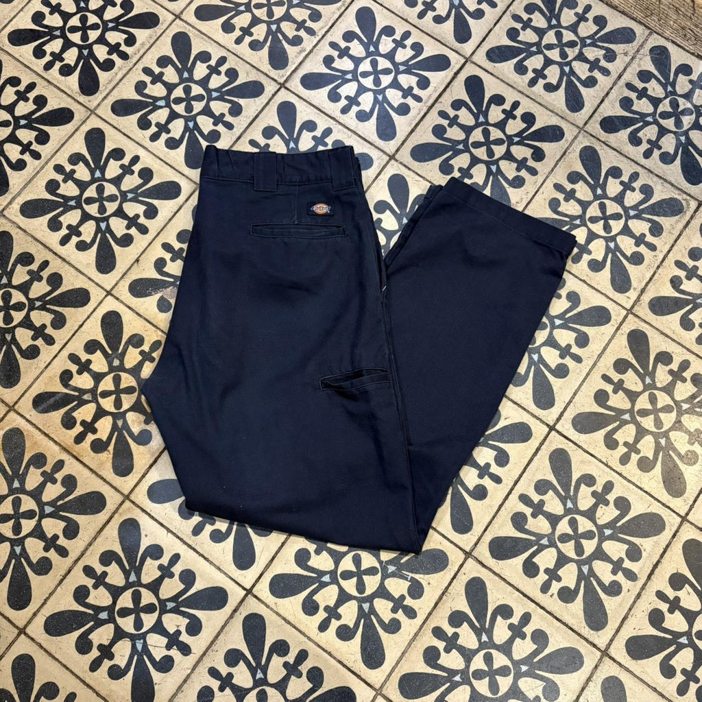 0125D15F-P - Vintage retro essential Navy Dickies Trousers pants casual workwear #skater #utility #workwear #carpenter #dickies