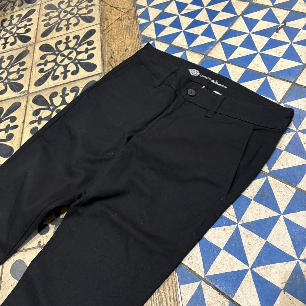 TRW421F-P - Vintage retro Essential Black Dickies Straight Leg Trousers pants casual workwear #skater #utility #workwear #regular #dickies