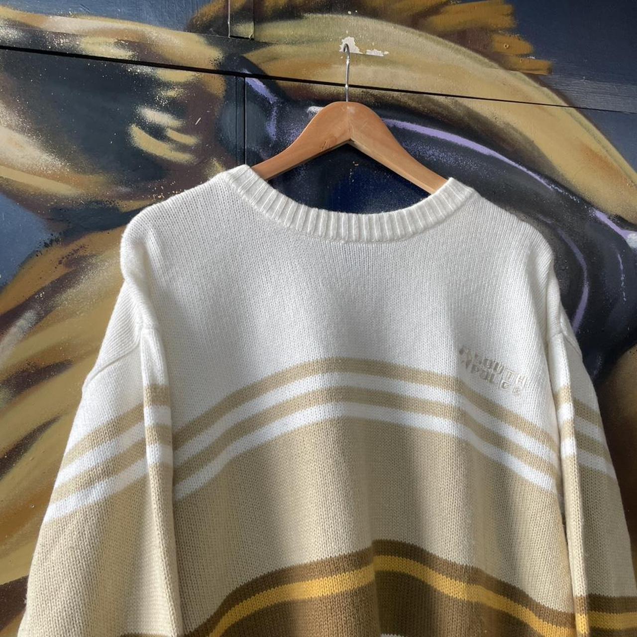 Y2K Southpole Stripe Knit Sweatshirt Skater