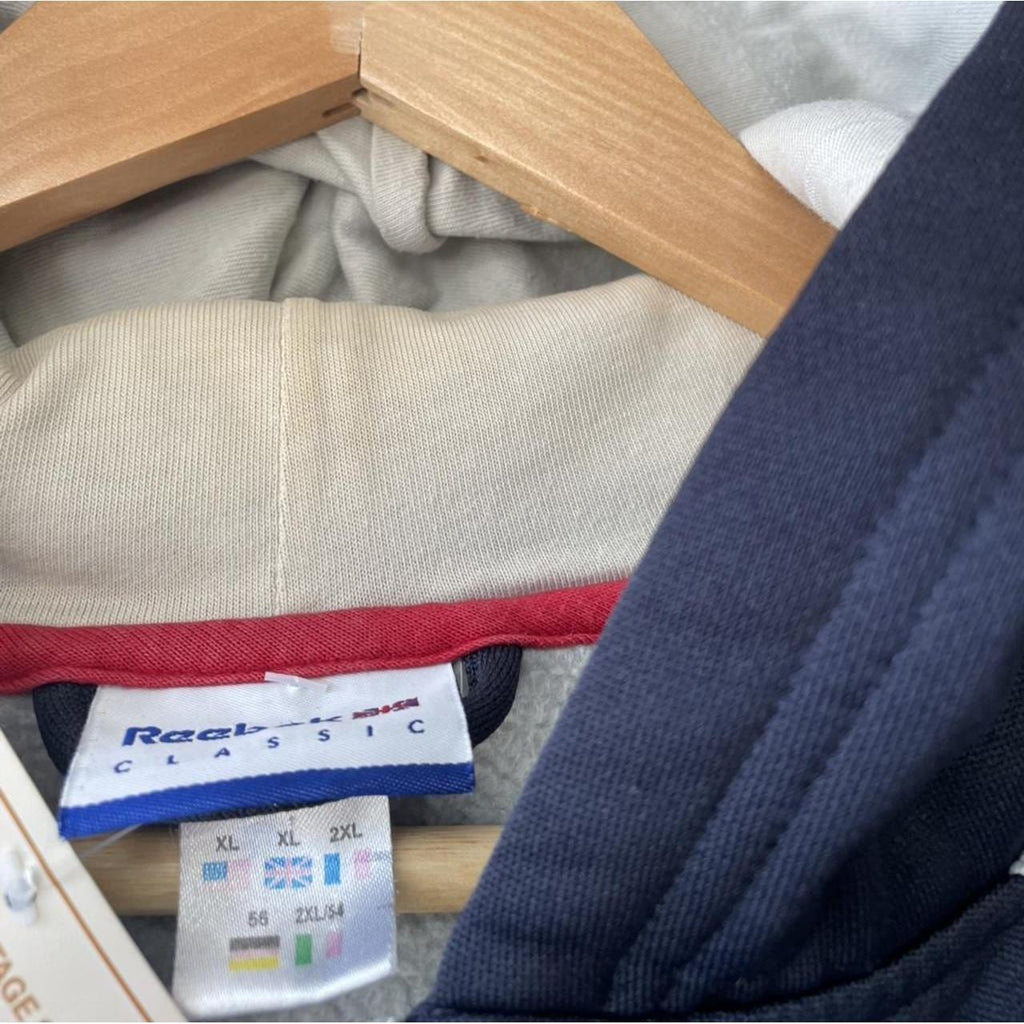 Y2K Reebok Full Zip Two Tone Hoodie