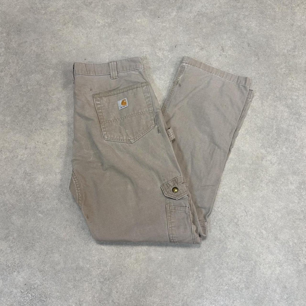 BR2701GN-U - Vintage retro essential  Carhartt Stone ripstop cargo carpenter Trousers pants casual workwear #skater #utility #workwear #carpenter #carhartt