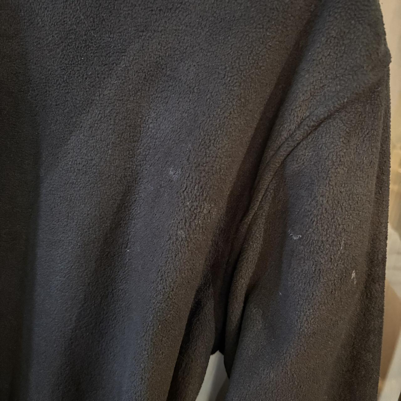 SWT381BR - Vintage retro essential Black Nautica 1/4 zip up outdoor fleece jacket #pullover #outdoor #sportwear #nautica #y2k