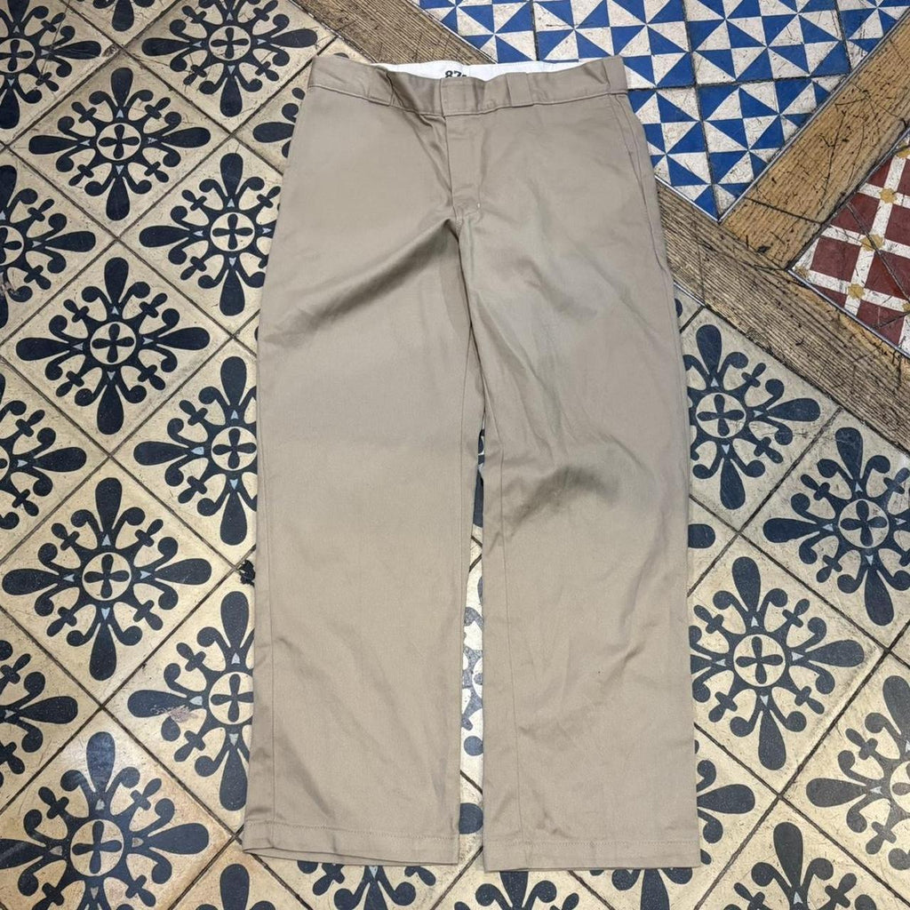 BR1209NV-F - Vintage retro essential  Tan Beige Dickies 874 Straight Leg Trousers pants casual workwear #skater #utility #workwear #874 #dickies