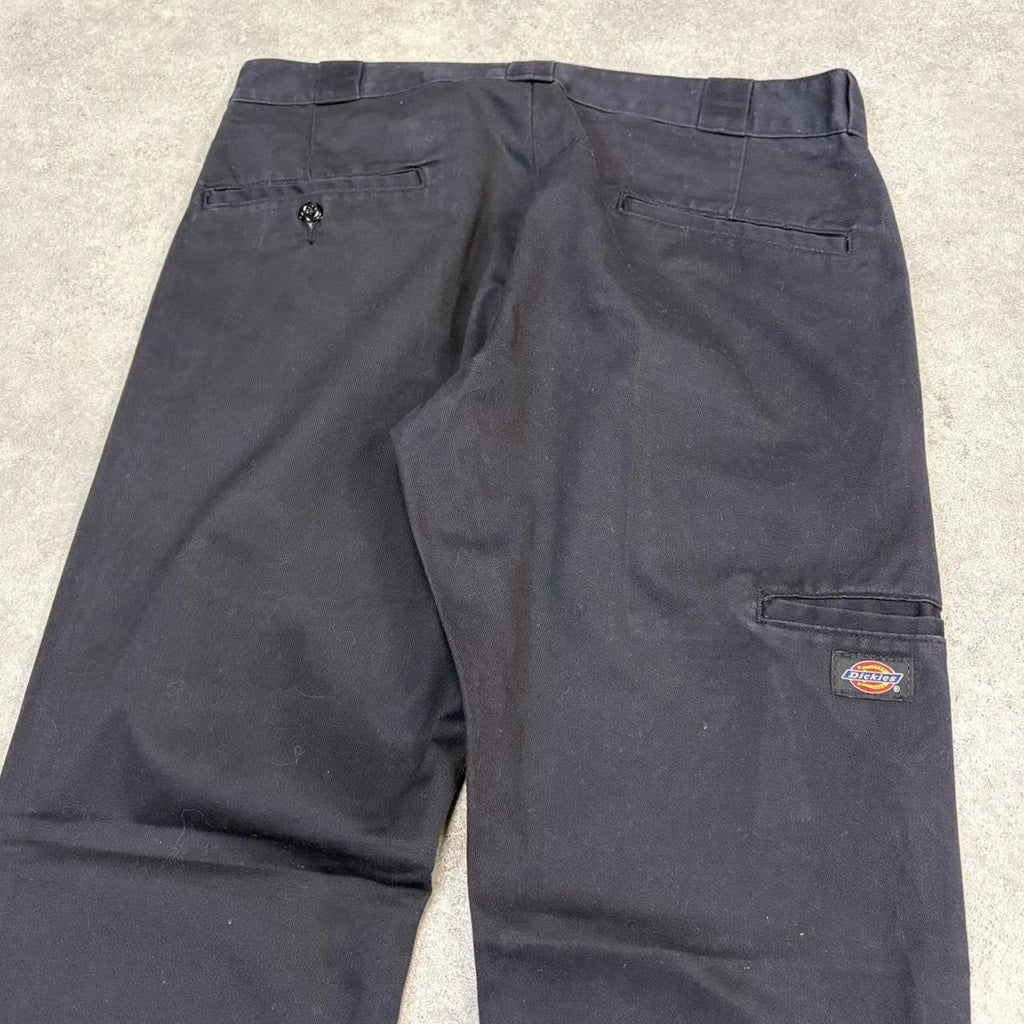 BR1912ZY-U - Vintage retro essential Black Dickies Skinny Straight Double Knee Trousers pants casual workwear #skater #utility #doubleknee #skinnystraight #dickies