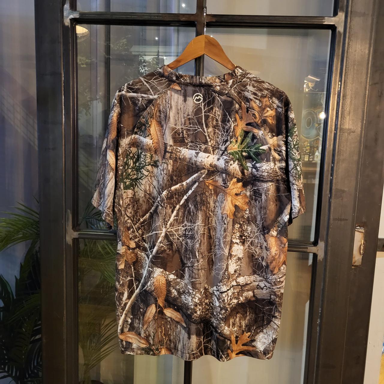 RTT138 - Vintage Retro essential RealTree Camouflage Khaki Green Brown Field Hunting graphic print Top T-Shirt Tee #hunting #utility #realtree #camo