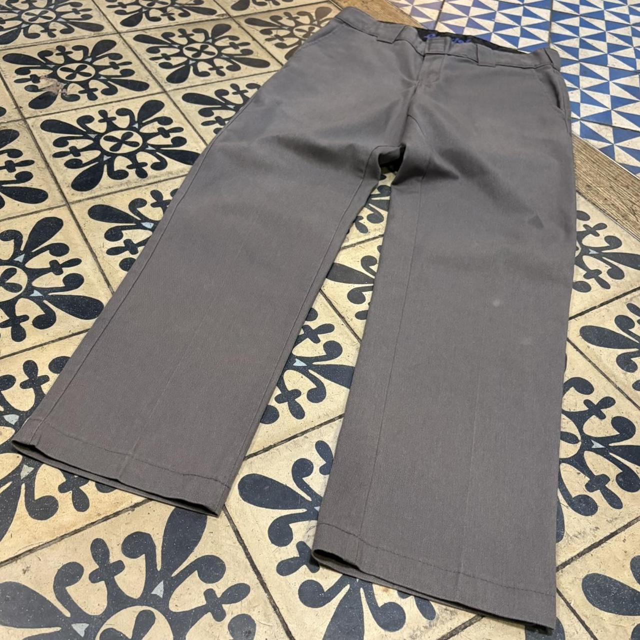 BR2401J-F - Vintage retro essential Grey Dickies Chino Trousers pants casual workwear #skater #utility #workwear #chinos #dickies