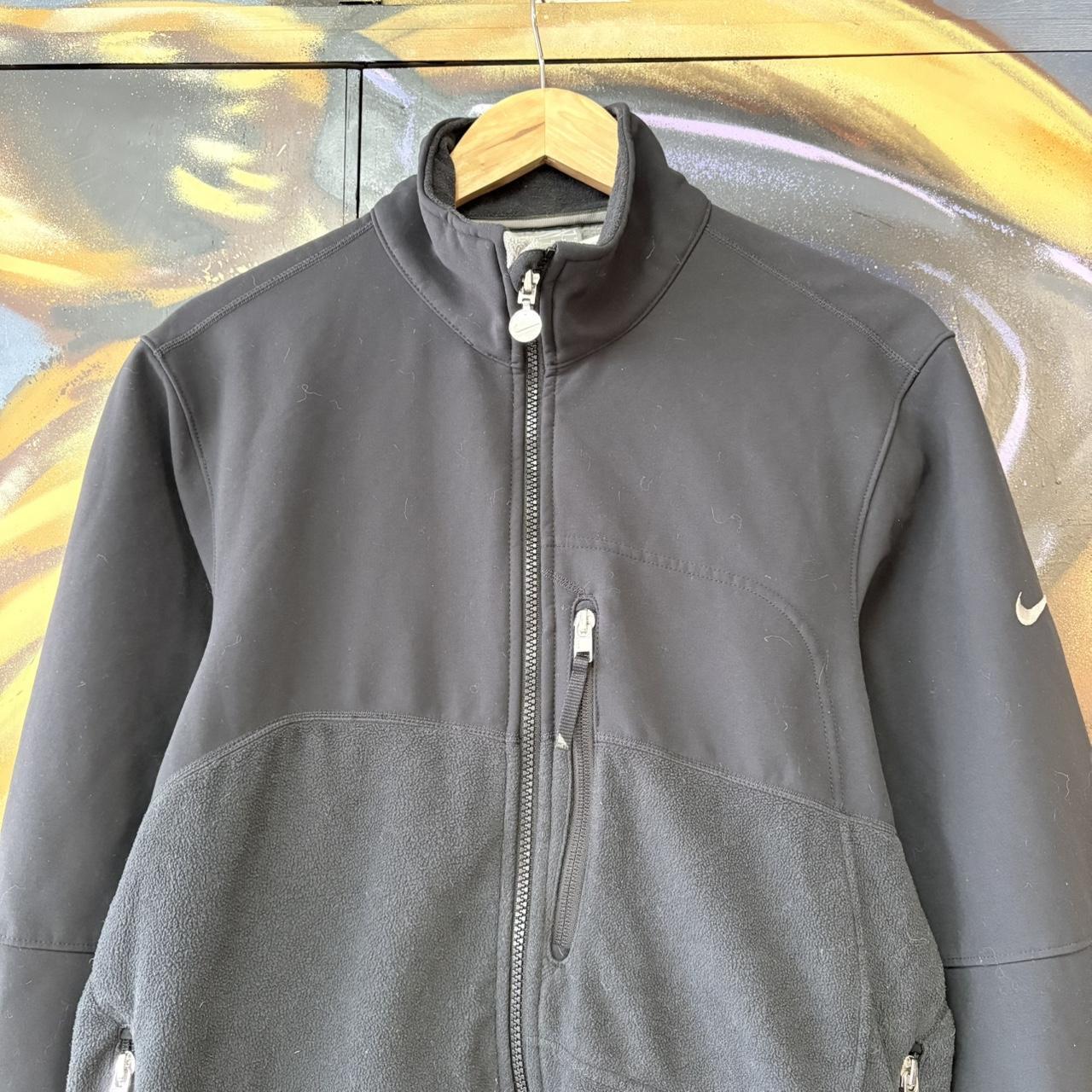 BR2701BD-U - Vintage retro essential Black Nike full zip up outdoor sweatshirt fleece jacket #nike #outdoor #expedition #hike #gorpcore