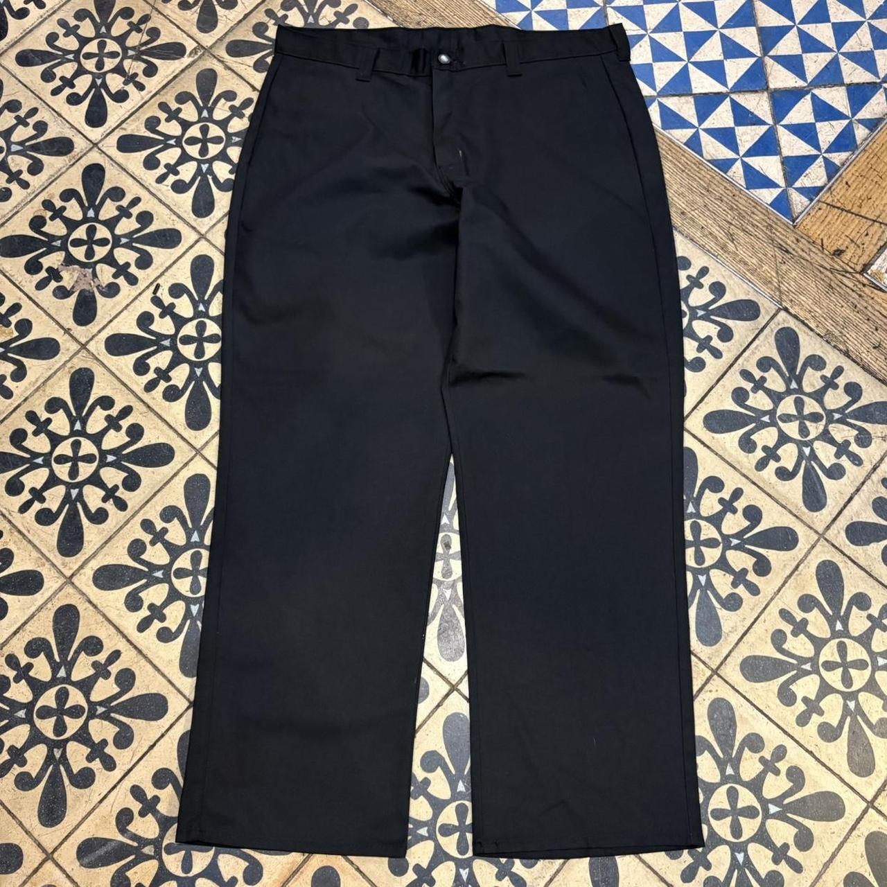 BR1011CS-F - Vintage retro essential Black Dickies Straight Leg Trousers pants casual workwear #skater #utility #workwear #straightleg #dickies