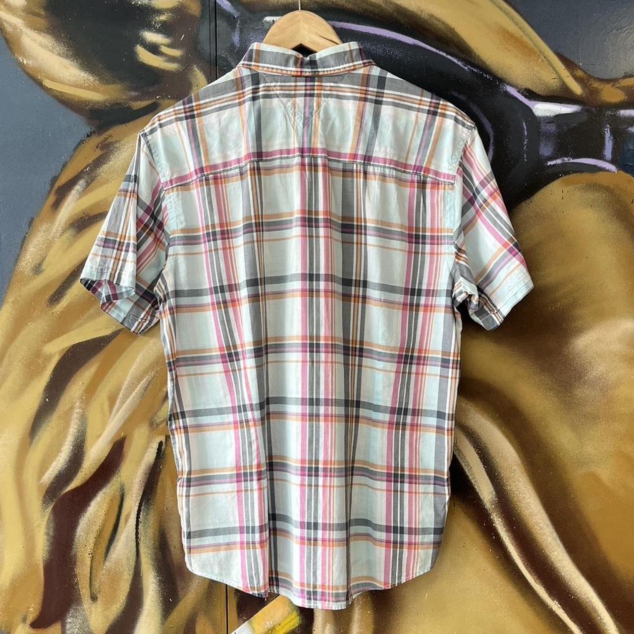 Checkered Short Sleeve Button Up Shirt