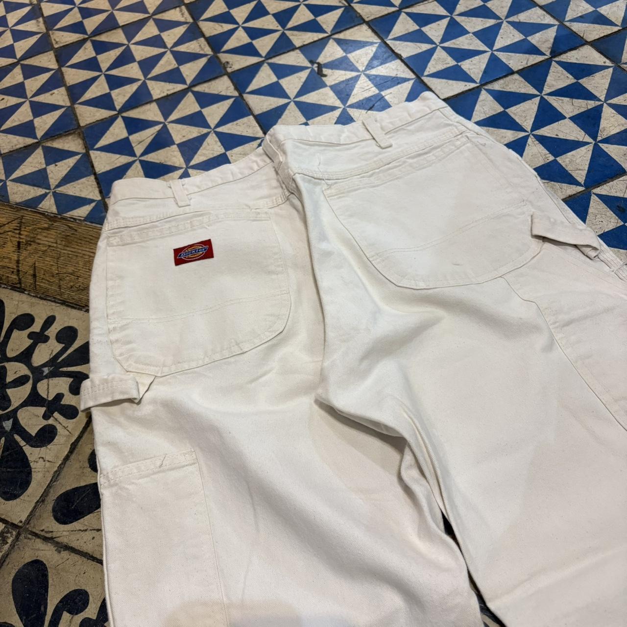 TRW400BR - Vintage retro essential  Cream Dickies Straight Leg Trousers pants casual workwear skate #workwear #wideleg #carpenter #dickies