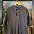 POL017 - Vintage Ralph Lauren Grey Polo Shirt Short Sleeve collared button up top #Y2K #preppy #chiefkeef