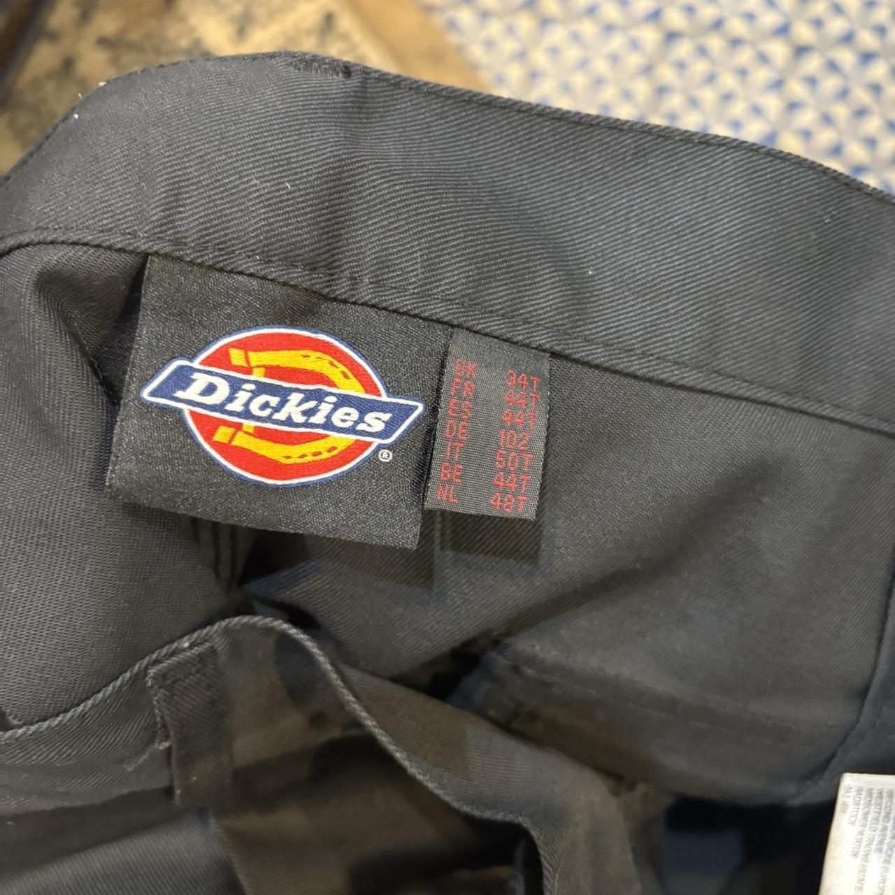 BR2306JI-P - Vintage retro essential  Black Dickies Double Knee Cargo Trousers pants casual workwear #skater #utility #workwear #carpenter #dickies