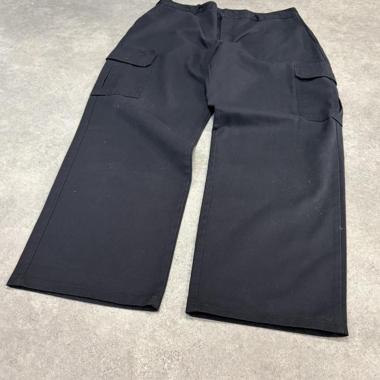 BR1912AAM-U - Vintage retro essential Black Dickies Straight Leg Cargo Trousers pants casual workwear #skater #utility #cargo #straightleg #dickies