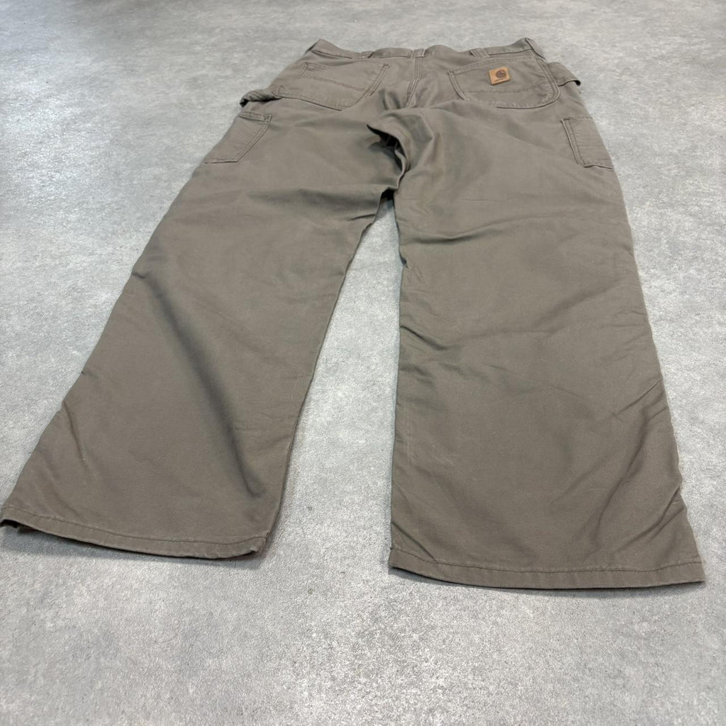 Vintage Carhartt Jeans Mens 35x32 Brown Carpenter Pants Trousers Straight Leg Skate Workwear Y2K 90s