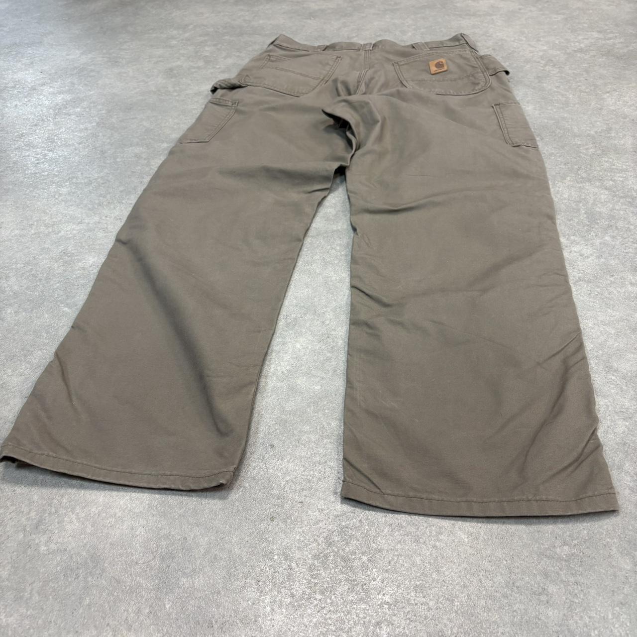 Vintage Carhartt Jeans Mens 35x32 Brown Carpenter Pants Trousers Straight Leg Skate Workwear Y2K 90s