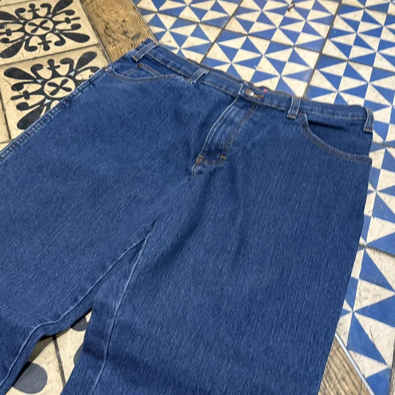 TRW500F - Vintage retro essential  Dickies Blue Wash Denim Jeans Trousers pants #denim #straightleg #dickies #jeans