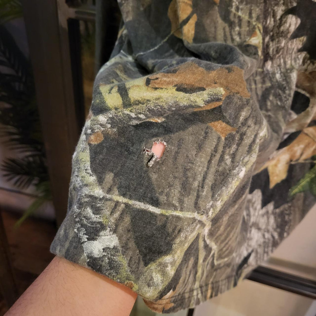 RTT106 - Vintage Retro essential RealTree Camouflage Khaki Green Brown Field Hunting graphic print Top T-Shirt Tee #y2k #utility #realtree #camo #hunting