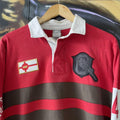 Y2K Nike Chest Stripe Long Sleeve Rugby Jersey