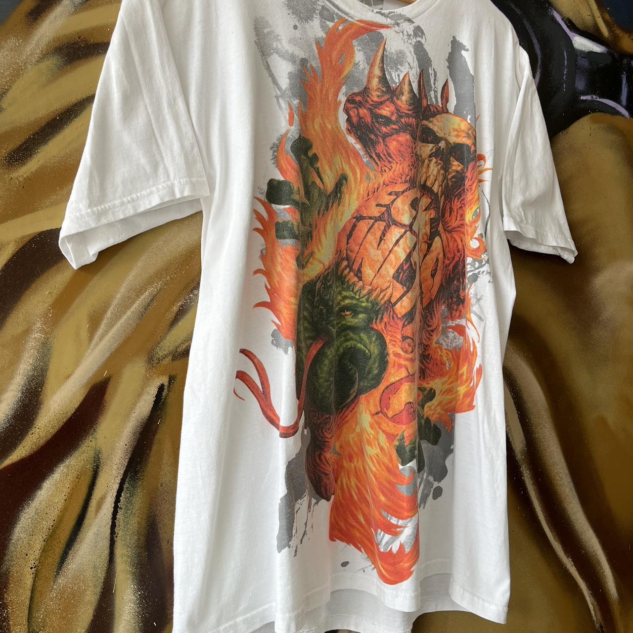 Ecko Unltd Flame Y2K AOP Graphic Tee