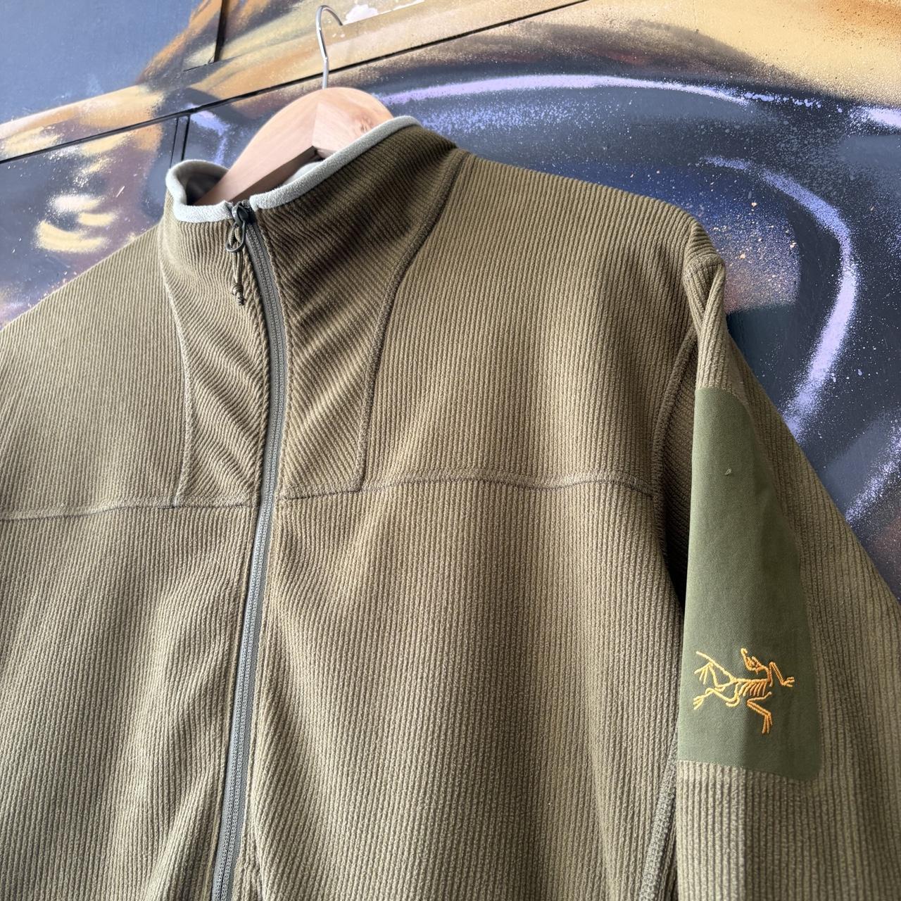 Arc’teryx Jacket Mens Medium Ribbed Lightweight Full Zip Mid Outer Layer Outdoors Gorpcore Hike Trail Jumper Top 90s Y2K 00s