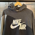 SWT687F - Vintage Retro Essential Grey Nike Air Sweatshirt Hoodie with embroidered logo #90s #sportswear #essential #nikeair #y2k