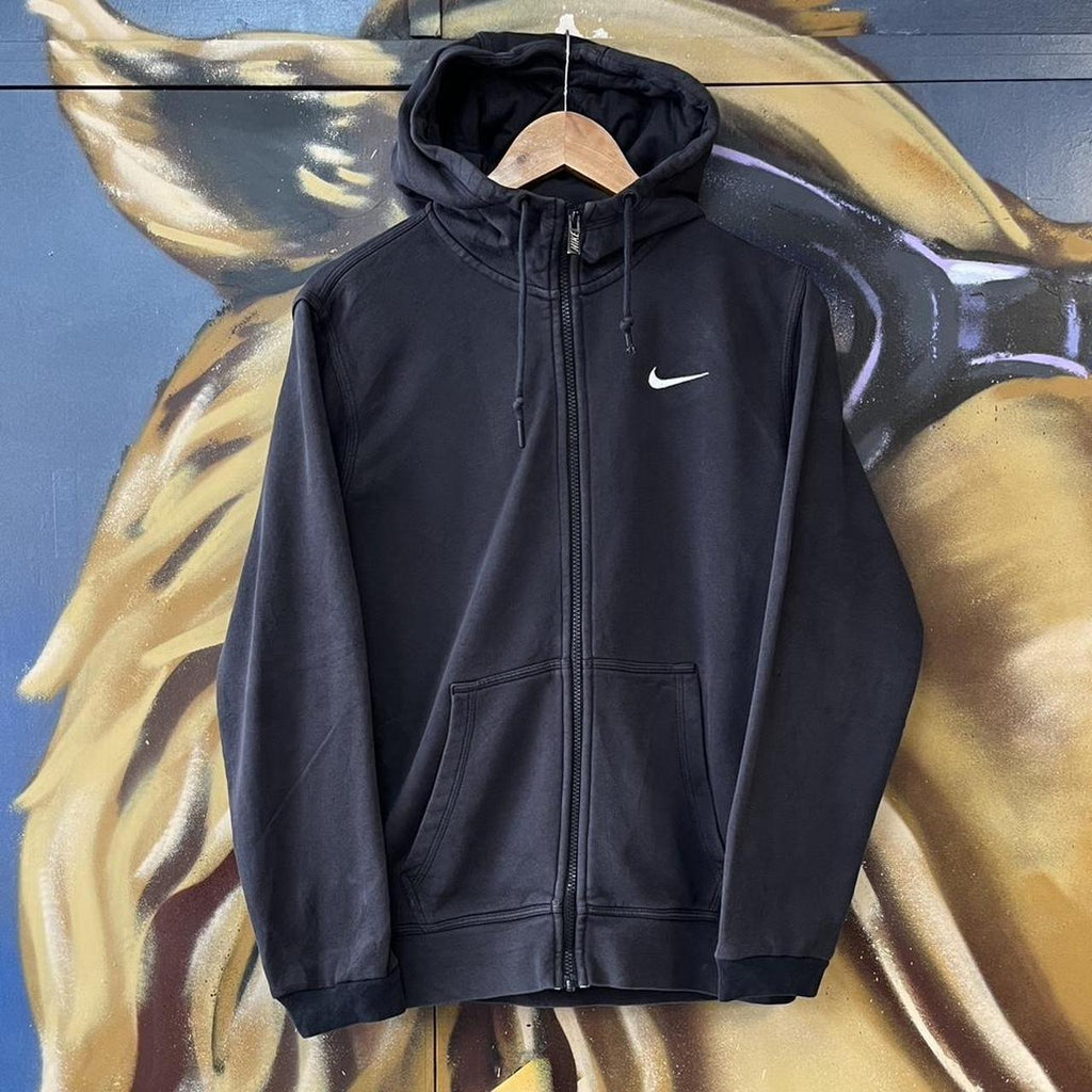 Nike Essential Small Embroidered Swoosh Full Zip Up Hoodie